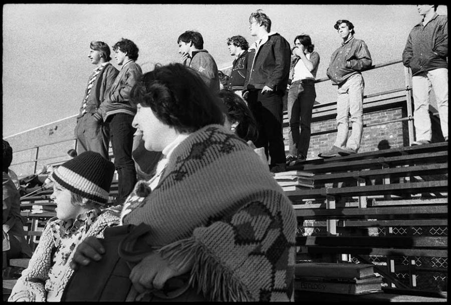 field hockey - black and white photo