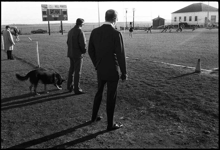 field hockey - black and white photo