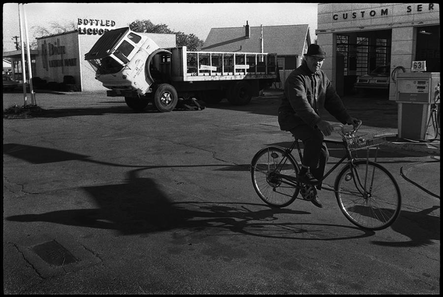 street scenes - black and white photo