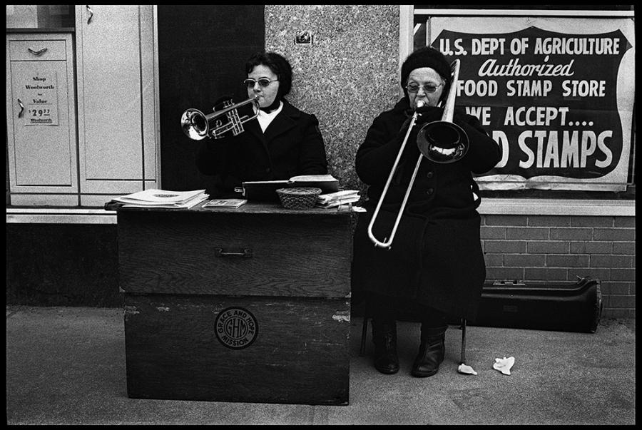 street scenes - black and white photo