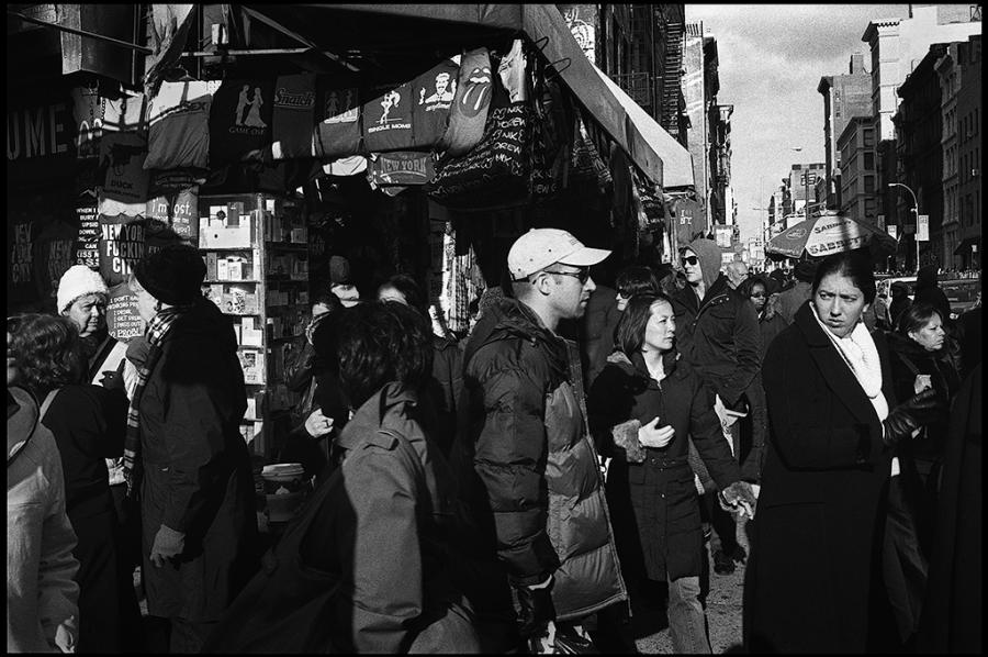 canal street - black and white photo