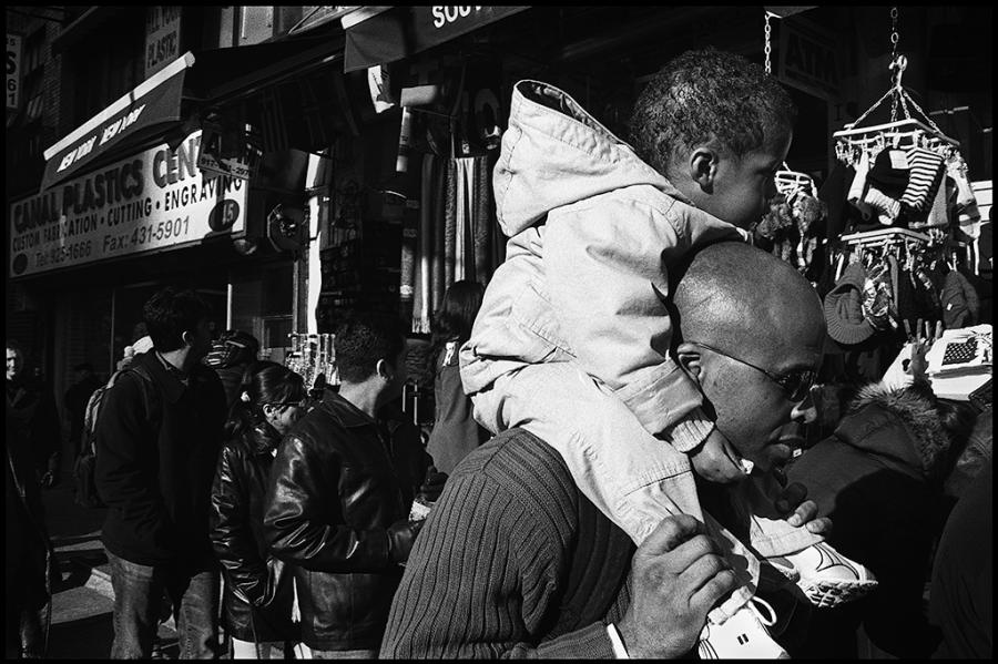 canal street - black and white photo