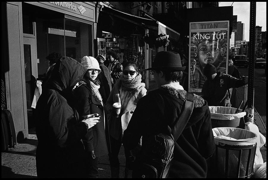 canal street - black and white photo