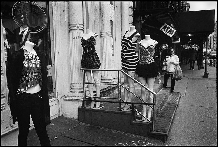 canal street - black and white photo