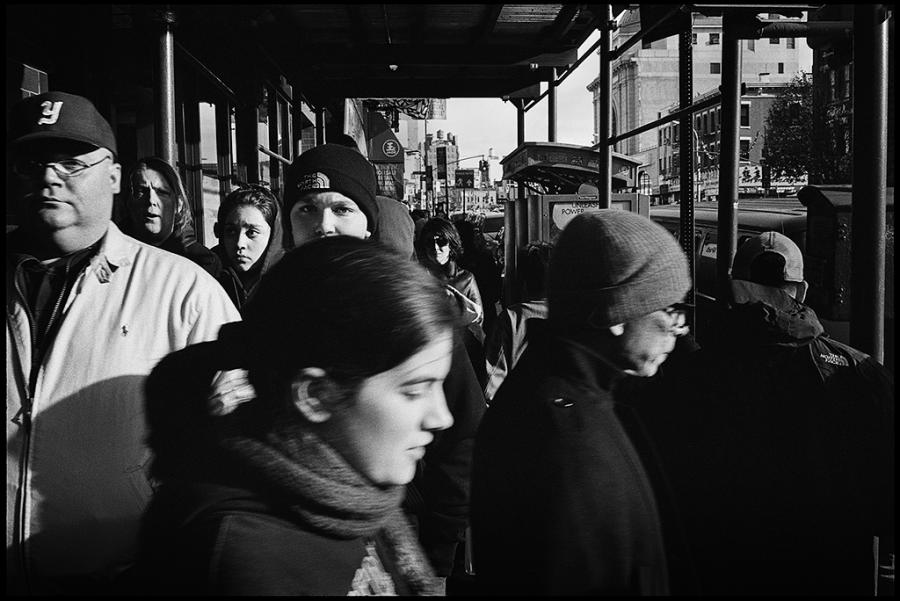 canal street - black and white photo