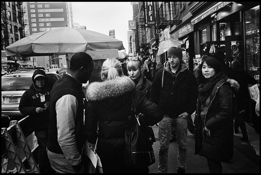 canal street - black and white photo