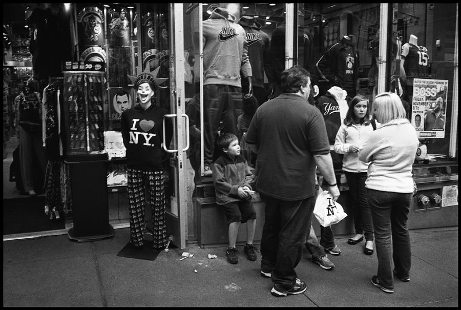 times square - black and white photo