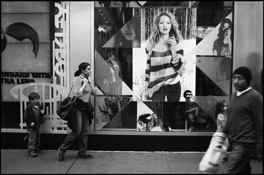 times square - black and white photo