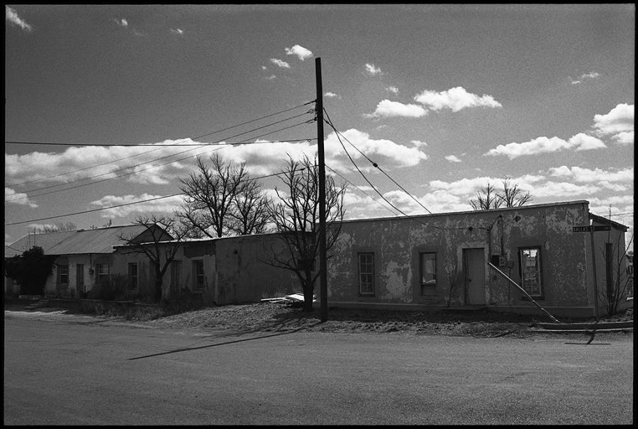 on the road - black and white photo