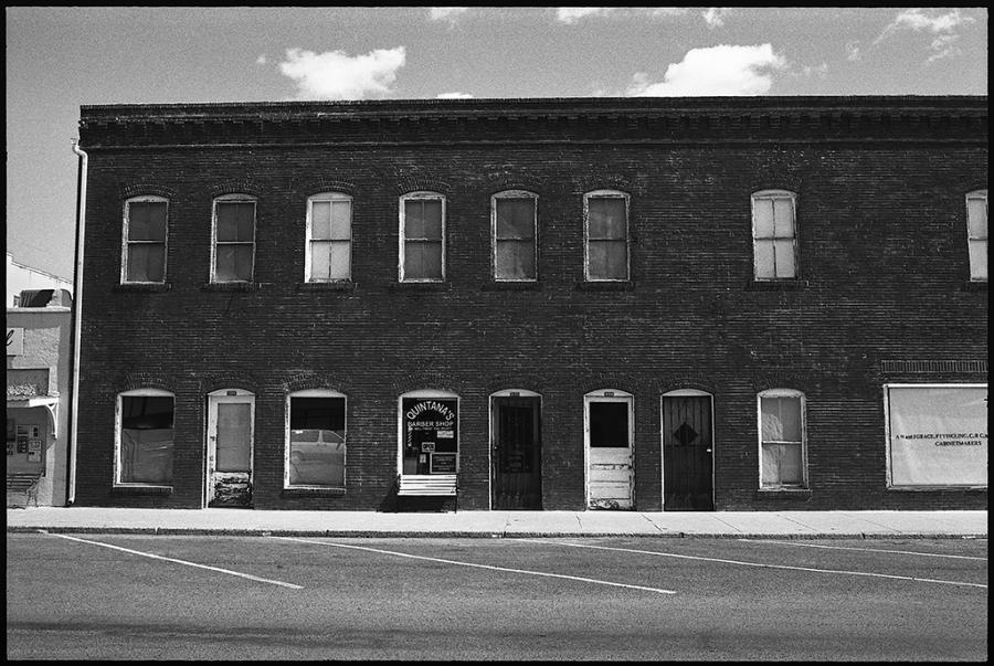 on the road - black and white photo