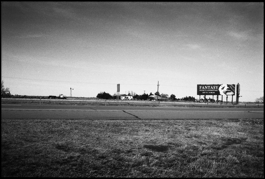 on the road - black and white photo