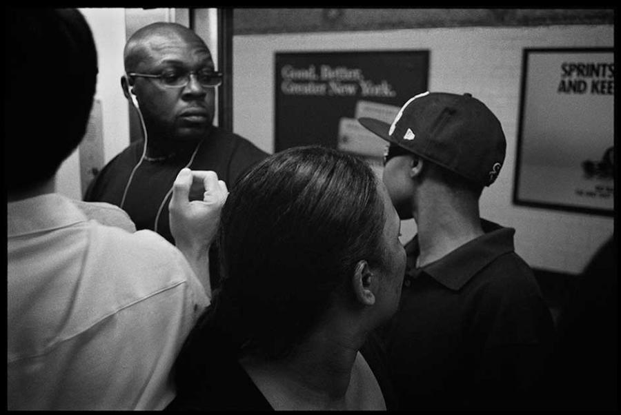 subway - black and white photo