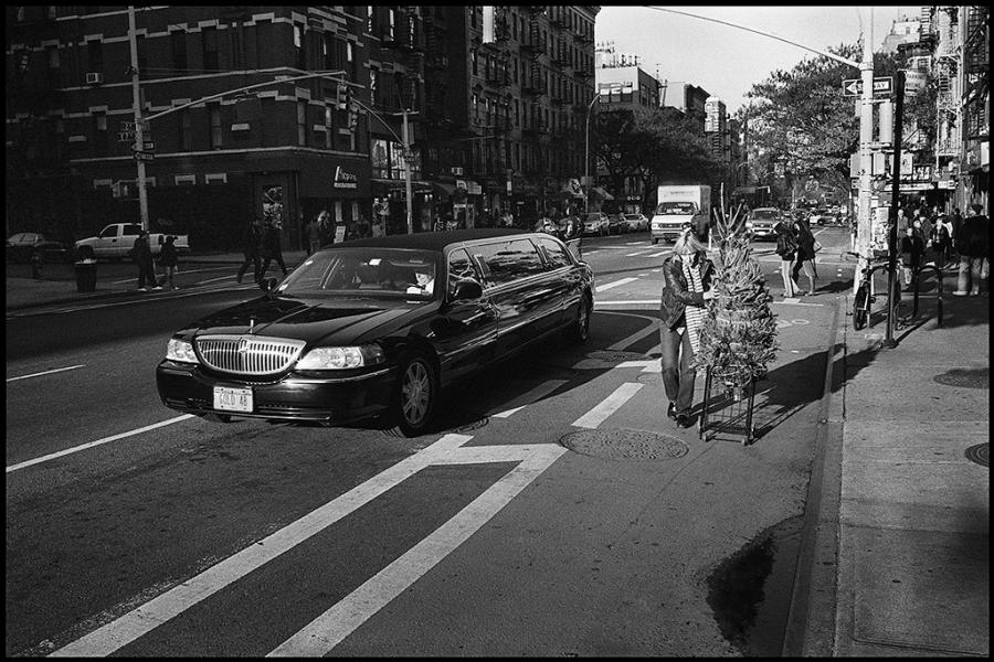 east village - black and white photo