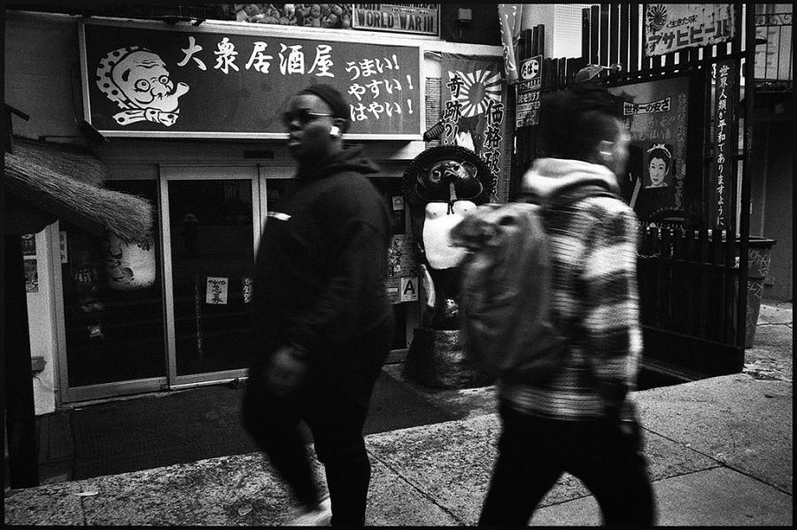 east village - black and white photo