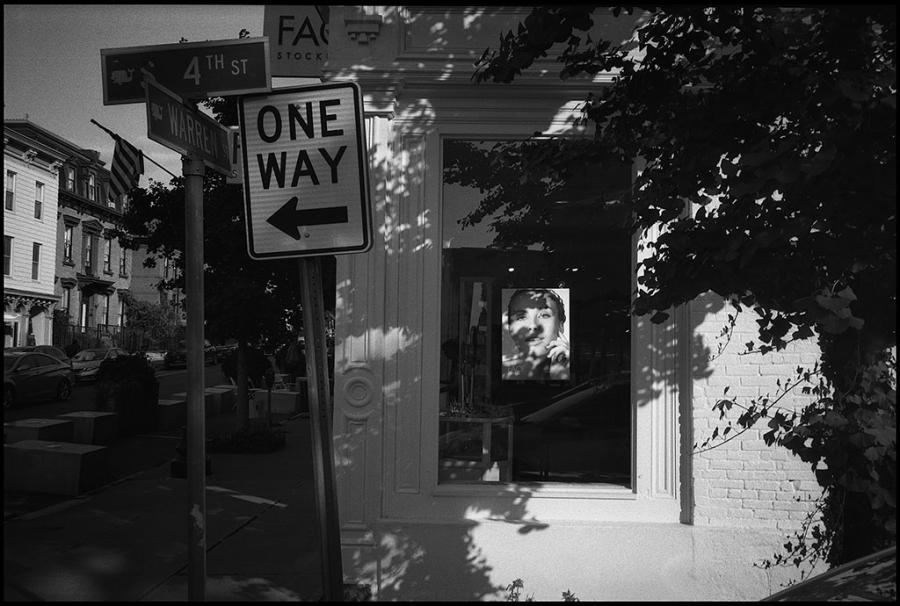 on the road - black and white photo