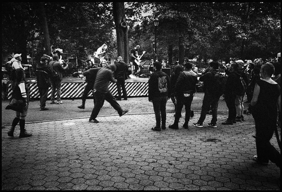 east village - black and white photo