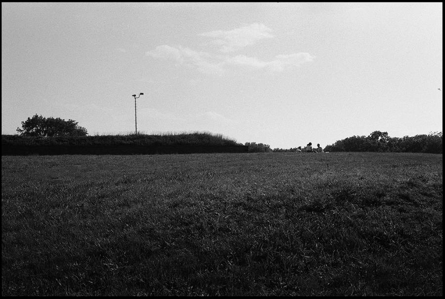 govenors island - black and white photo