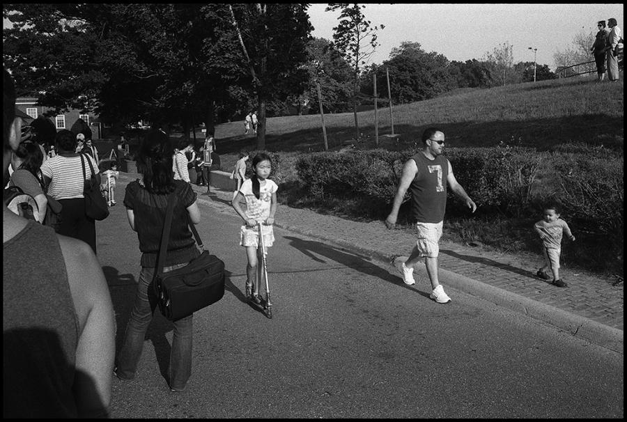 govenors island - black and white photo