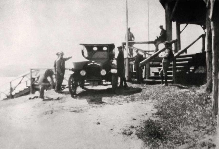 automobiles - black and white photo