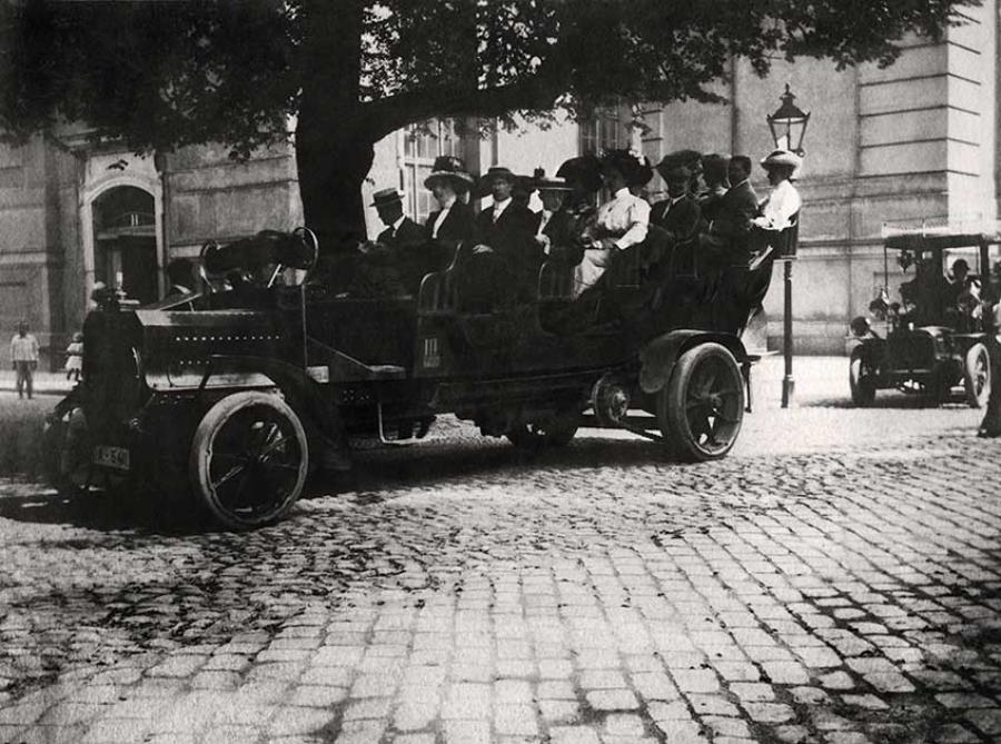 automobiles - black and white photo