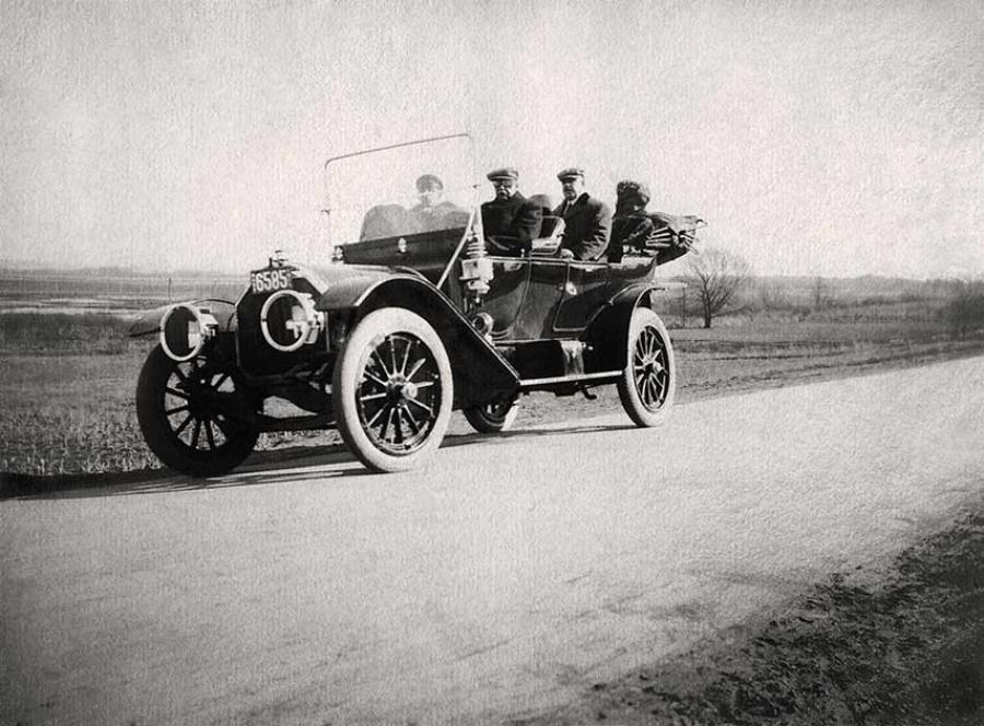automobiles - black and white photo
