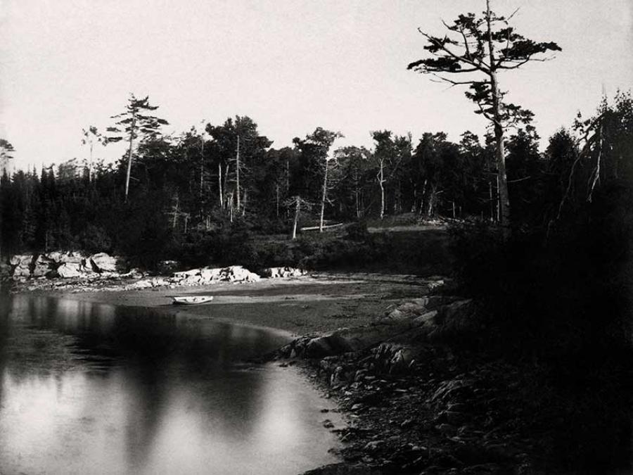 turn of the century - black and white photo