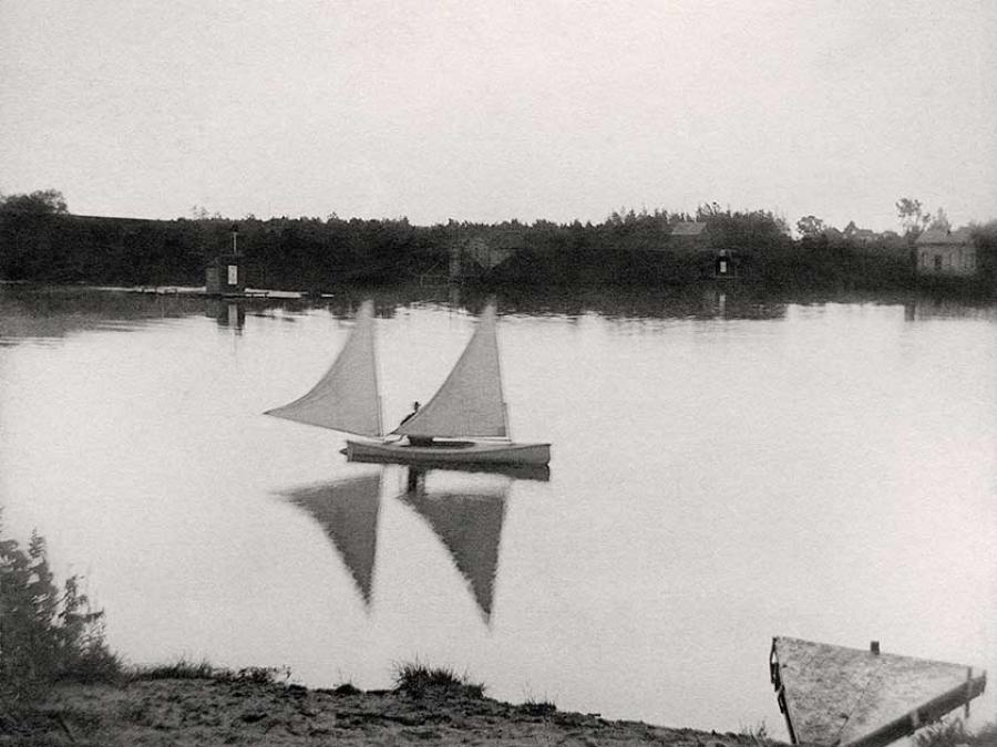 turn of the century - black and white photo