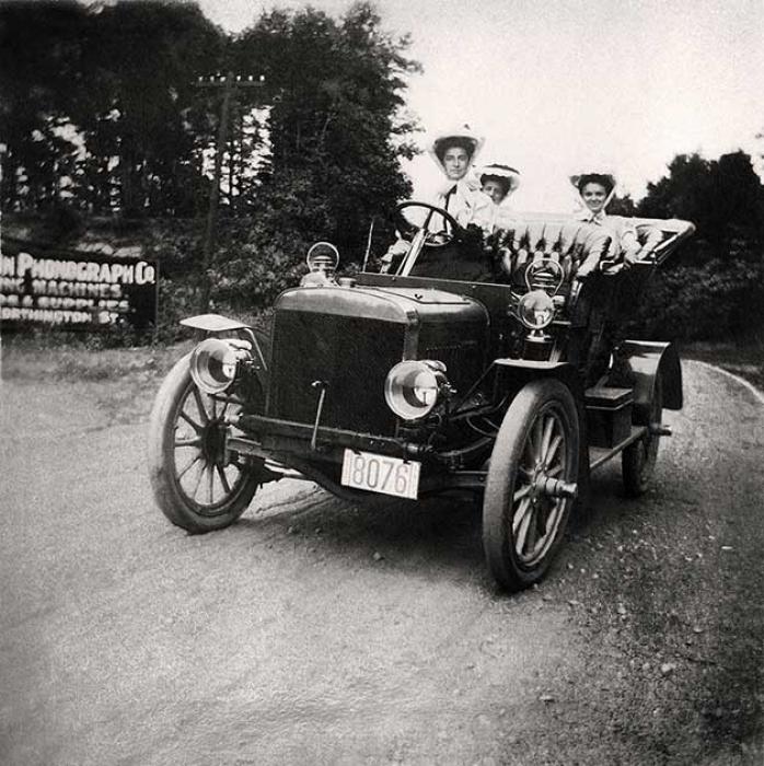 automobiles - black and white photo