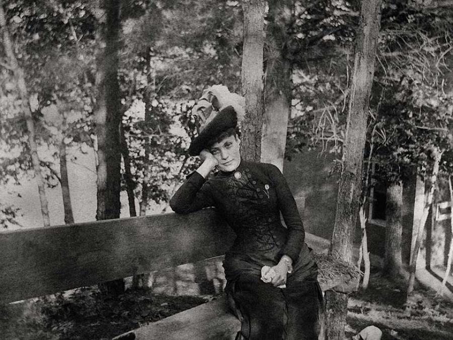 turn of the century - black and white photo