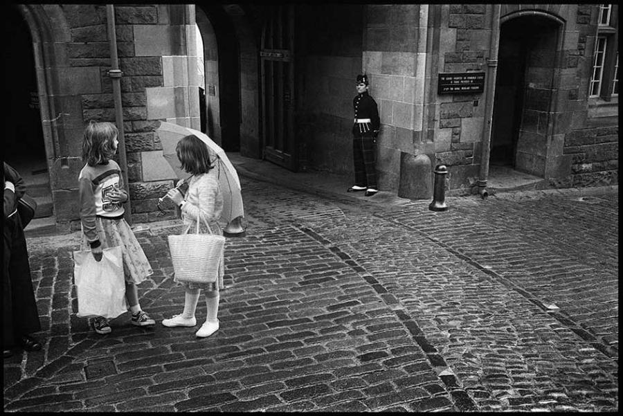 england - black and white photo