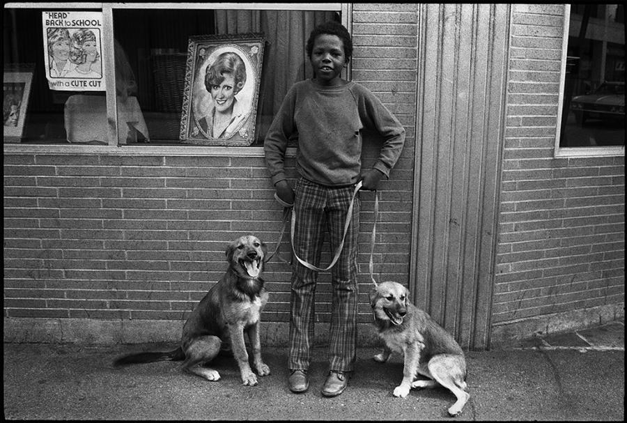 street kids - black and white photo