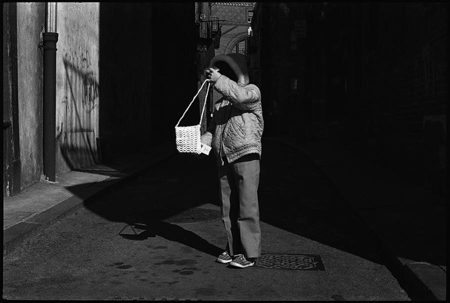 street kids - black and white photo