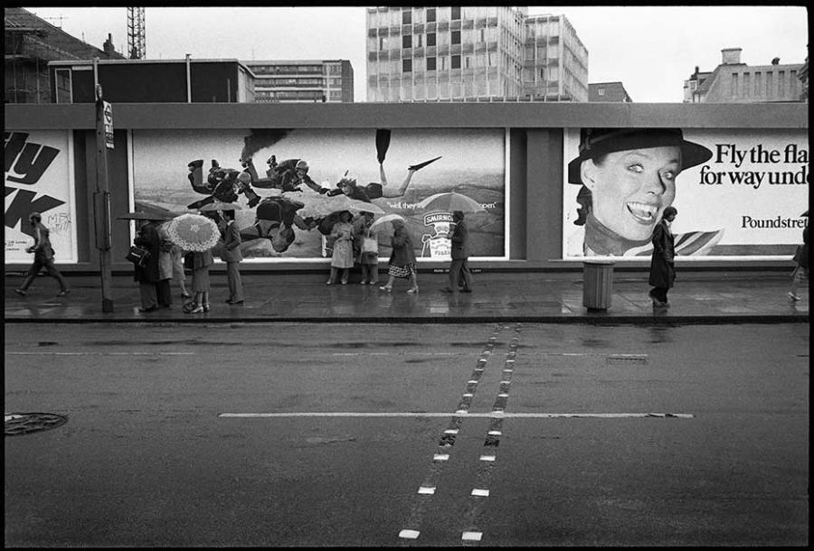 england - black and white photo