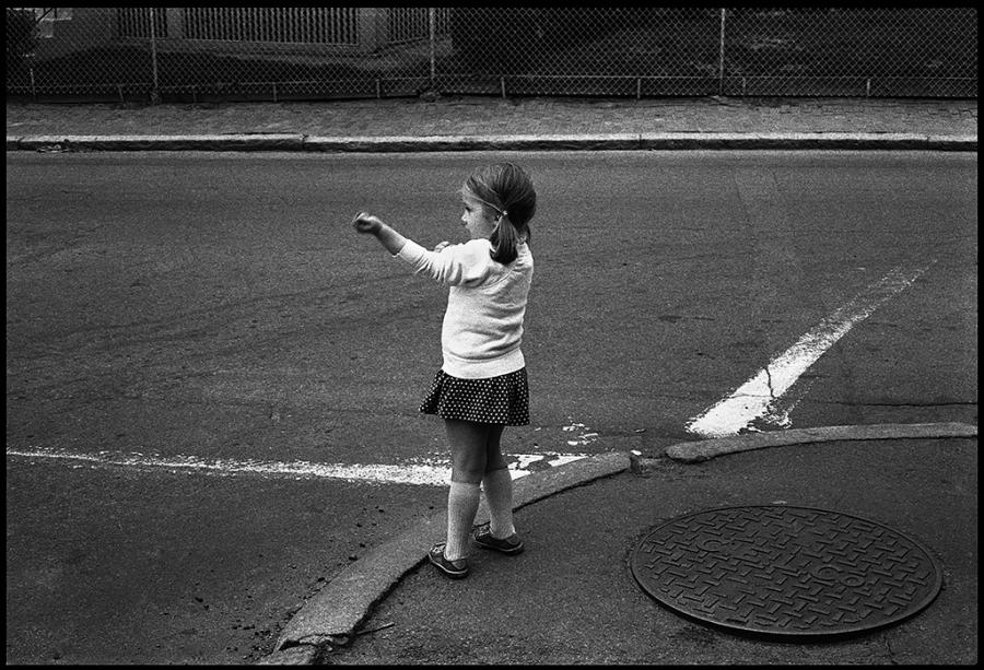 street kids - black and white photo