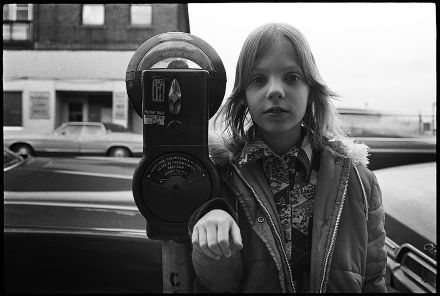 street kids - black and white photo