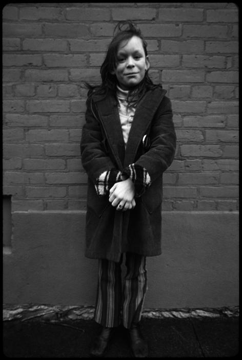 street kids - black and white photo