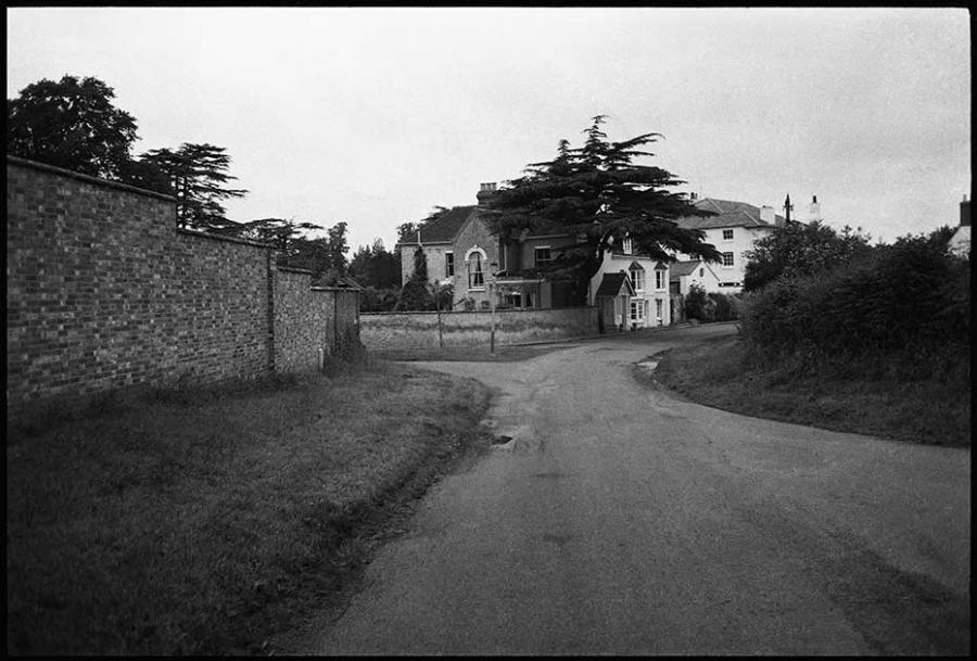 england - black and white photo
