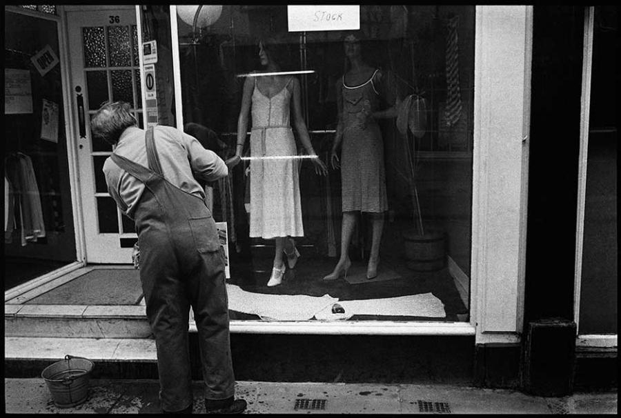 england - black and white photo