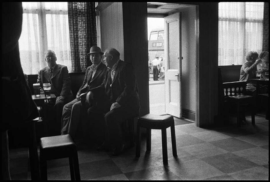 england - black and white photo