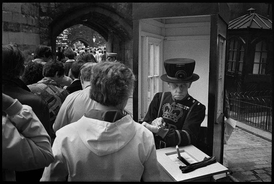 england - black and white photo