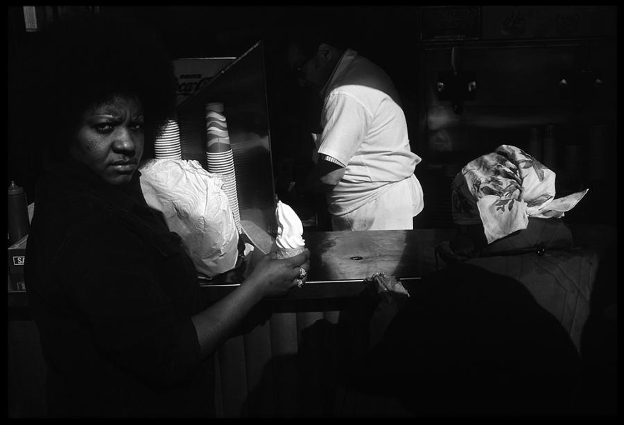 orchard street - black and white photo
