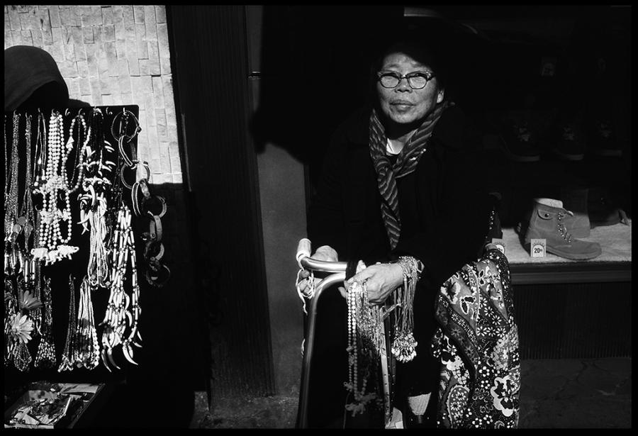orchard street - black and white photo