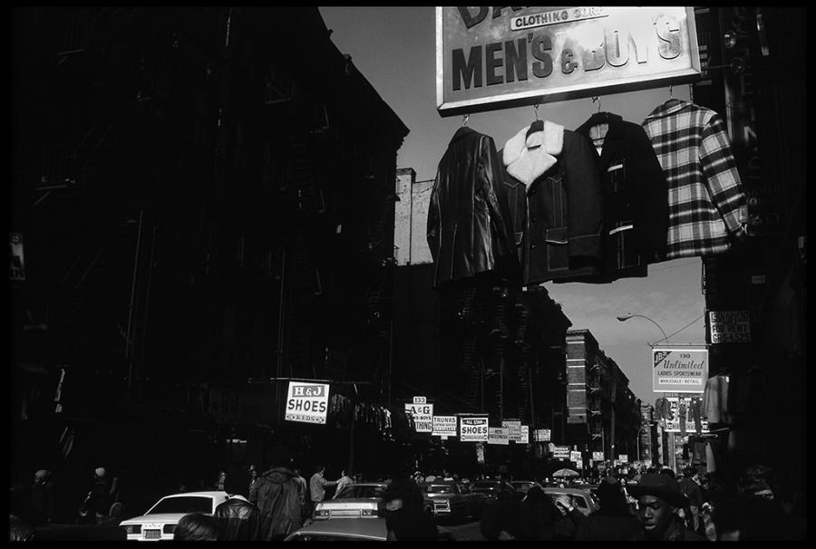 orchard street - black and white photo