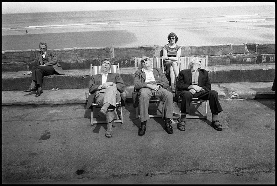 england - black and white photo