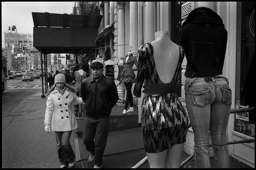 canal street - black and white photo