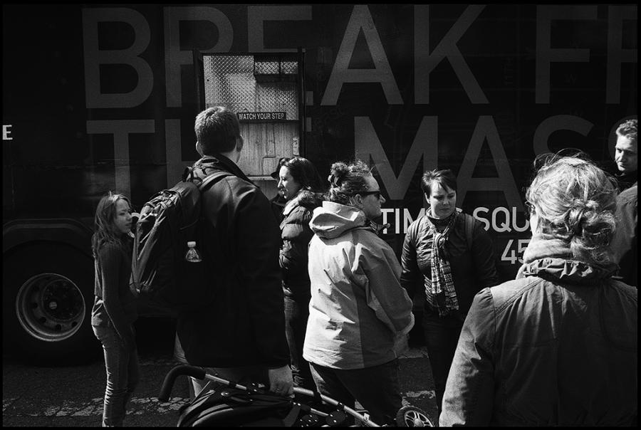 lower east side - black and white photo