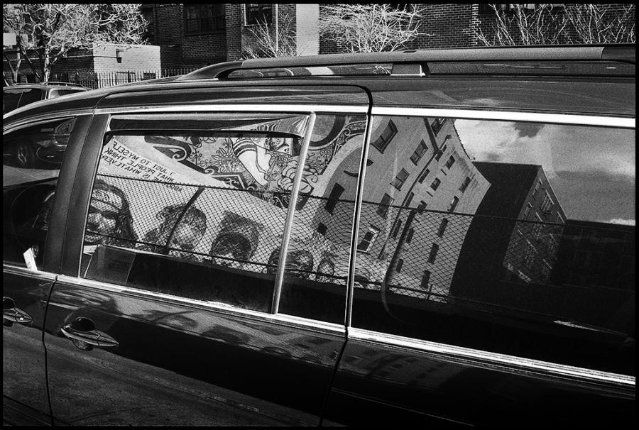 lower east side - black and white photo