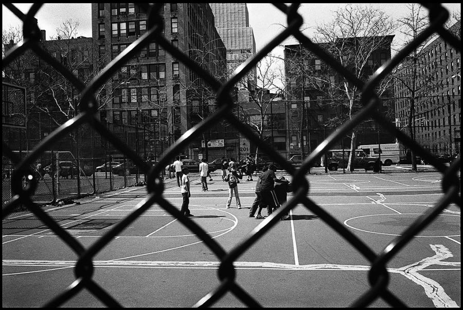 lower east side - black and white photo