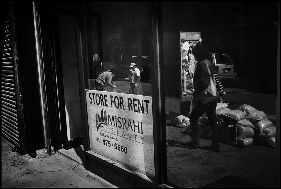 lower east side - black and white photo