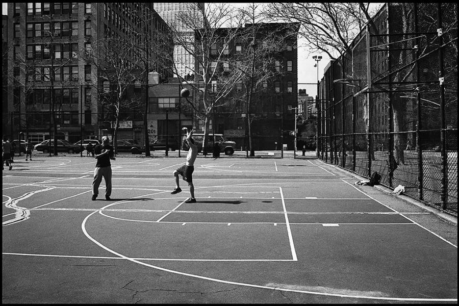 lower east side - black and white photo